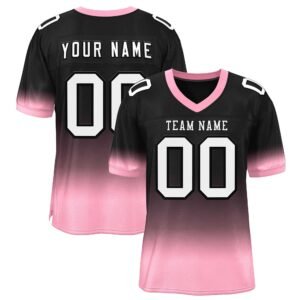 custom hot pink classic style mesh authentic football jersey art 102 (copy)