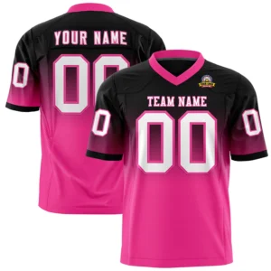 custom hot pink classic style mesh authentic football jersey art 102