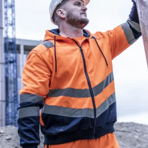 high visibility pro hi vis full zip hoodie art 7072